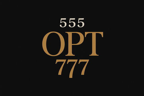 OPT logo with black background
